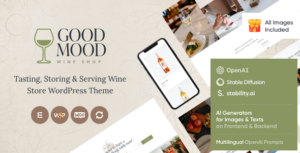 Good Mood - Chủ đề WordPress của Wine Shop