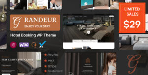 Grandeur - Chủ đề WordPress Đặt phòng khách sạn