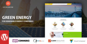 Green Energy - Chủ đề WordPress dành cho công ty năng lượng tái tạo