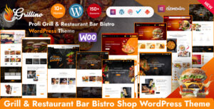 Grillino - Chủ đề WordPress cho cửa hàng đồ nướng, quán bar và nhà hàng
