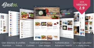 Gustos - Community-Driven Food Recipes with Front-end Submission System