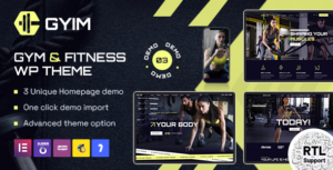 Gyim - Chủ đề WordPress về phòng tập thể dục và thể hình + RTL
