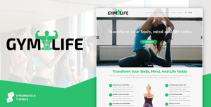 GymLife - Chủ đề WordPress về phòng tập thể dục, yoga và thể hình
