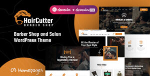 HairCutter - Chủ đề WordPress cho tiệm cắt tóc và tiệm làm tóc