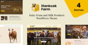 Hankcok - Chủ đề WordPress trang trại sữa