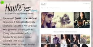Haute - Chủ đề WordPress thương mại điện tử cho Cart66