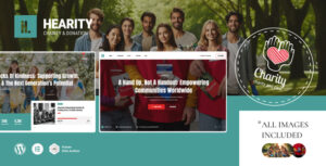 Hearity - Chủ đề WordPress từ thiện và quyên góp