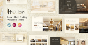 Herittage - Chủ đề WordPress Đặt phòng khách sạn