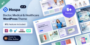 Hospa - Phòng khám y tế & Bệnh viện Theme Elementor WordPress