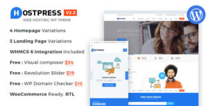 HostingPress - Chủ đề WordPress lưu trữ WHMCS