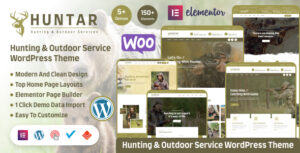 Huntar - Chủ đề WordPress về sở thích săn bắn và ngoài trời
