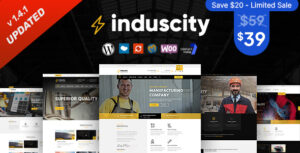 Induscity - Chủ đề WordPress về Nhà máy và Sản xuất