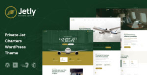 Jetly - Chủ đề WordPress cho thuê máy bay phản lực tư nhân