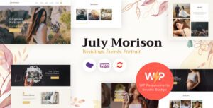 July Morison | Chủ đề WordPress cho danh mục nhiếp ảnh gia sự kiện