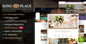 KingPlace - Giao diện WordPress cho Đặt phòng khách sạn, Spa & Resort (Sẵn sàng cho Giao diện Di động)