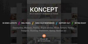 Koncept - Chủ đề Wordpress đa khái niệm đáp ứng
