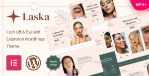 Laska - Chủ đề WordPress về Nâng mi & Nối mi