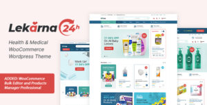 Lekarna24 - Chủ đề WooC Commerce về Sức khỏe & Y tế