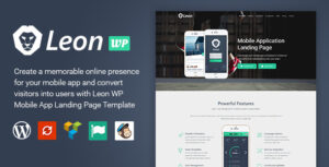 Leon - Trang đích ứng dụng di động WordPress