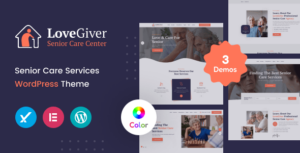 Lovegiver - Chủ đề WordPress chăm sóc người cao tuổi + RTL
