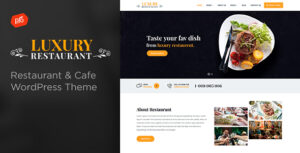 Luxury - Chủ đề WordPress Nhà hàng & Quán cà phê