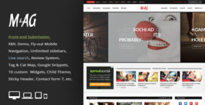 MAG = Tạp chí Grid / Giao diện WordPress Tin tức / Đệ trình Front-end