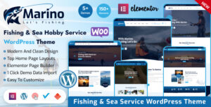 Marino - Chủ đề WordPress về câu cá và sở thích biển