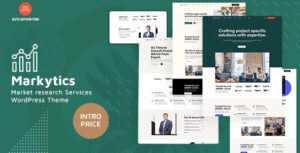 Markytics - Chủ đề WordPress về dịch vụ nghiên cứu thị trường