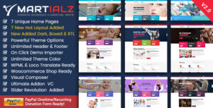 Martialz - Chủ đề WordPress đào tạo võ thuật