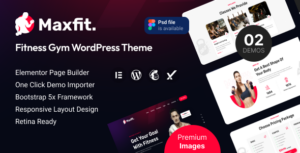 Maxfit – Chủ đề WordPress phòng tập thể hình