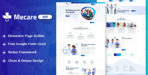 Mecare – Chủ đề WordPress về Bệnh viện và Sức khỏe