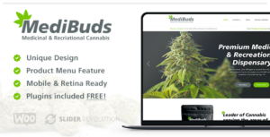 Medibuds - Chủ đề WordPress về Phòng khám cần sa y tế