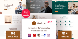 Medicum – Chủ đề WordPress về Tâm lý & Tư vấn