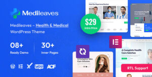 Medileaves - Chủ đề WordPress về sức khỏe và y tế + Sẵn sàng cho RTL