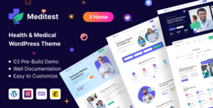 Meditest - Chủ đề WordPress Danh sách Bác sĩ Y tế & Bệnh viện Chăm sóc Sức khỏe