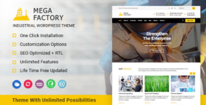 Mega Factory - Chủ đề WordPress công nghiệp
