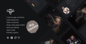 MenzSalon - Chủ đề WordPress cho tiệm cắt tóc và tiệm làm tóc