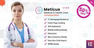 Meticue: Chủ đề WordPress về Trung tâm Y tế và Sức khỏe