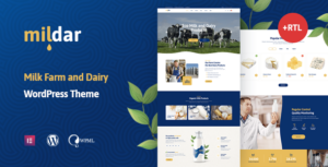 Mildar - Chủ đề WordPress về trang trại sữa & sữa + RTL