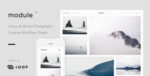Module – Chủ đề WordPress về nhiếp ảnh tối giản