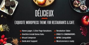 Món ngon | Chủ đề WordPress nhà hàng sáng tạo