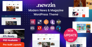 Newzin - Chủ đề Elementor cho báo và tạp chí WordPress