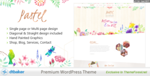 Nghệ thuật hoa pastel Blog WordPress & Cửa hàng