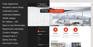 ORIEL - Chủ đề WordPress thiết kế nội thất đáp ứng