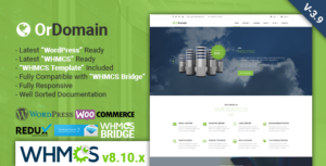OrDomain | Chủ đề WordPress lưu trữ WHMCS đáp ứng