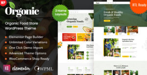 Orgonic - Chủ đề WordPress cho Cửa hàng Thực phẩm Hữu cơ
