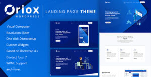Oriox - Trang đích WordPress