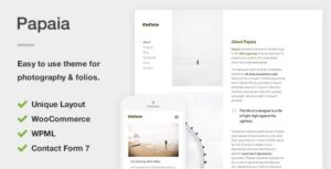 Papaia - Chủ đề WordPress về Nhiếp ảnh & Danh mục đầu tư