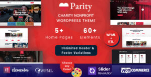 Parity - Chủ đề WordPress từ thiện phi lợi nhuận