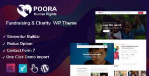 Poora - Chủ đề WordPress gây quỹ và từ thiện